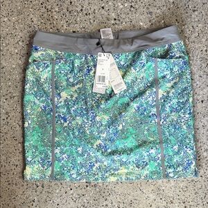 Adidas Green and Blue Patterned golf  Skirt